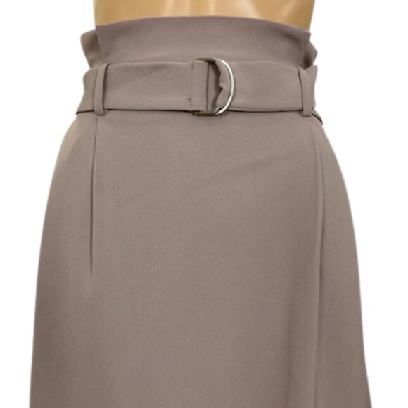 Contemporaine Pleated Midi Skirt with Belt - Picture 3 of 9
